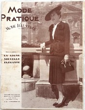 MODE PRATIQUE n° 38 du 15 Septembre 1938 ancienne revue Cover MARTIAL et ARMAND