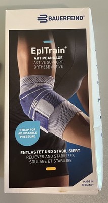 Bauerfeind EpiTrain Aktivbandage Active Support Elbow Brace Sz 1 Epicondylitis