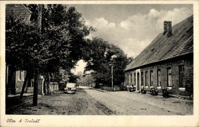 Ak Otter in Niedersachsen, Straßenpartie - 11117450