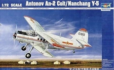 Trumpeter Antonov AN2 Colt Biplane - Plastic Model Airplane Kit - 1/72 Scale