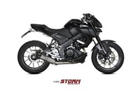 Storm GP-C Auspuff Komplettanlage Edelstahl Passend FüR Yamaha MT-125 2020-2024