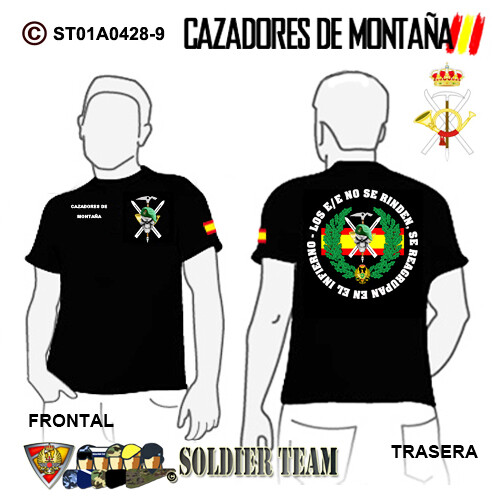 Camisetas Militares: Cazadores de Montaña / La Montaña Nos Une