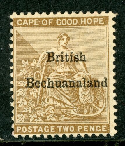 Bechuanaland  1885 British Colony QV 2p Bister Brown SG #6 Mint A832 - Picture 1 of 2