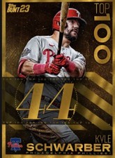 [DIGITAL] Topps Bunt - Kyle Schwarber #44 - Top 100 23 S1 - Gold