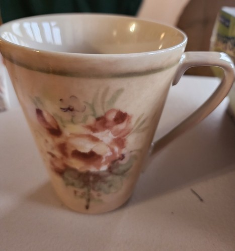 222 Fifth Cheri Blum Rose Bouquets Coffee Mugs Cups Flower Floral Set of 2 - 第 5/7 張圖片
