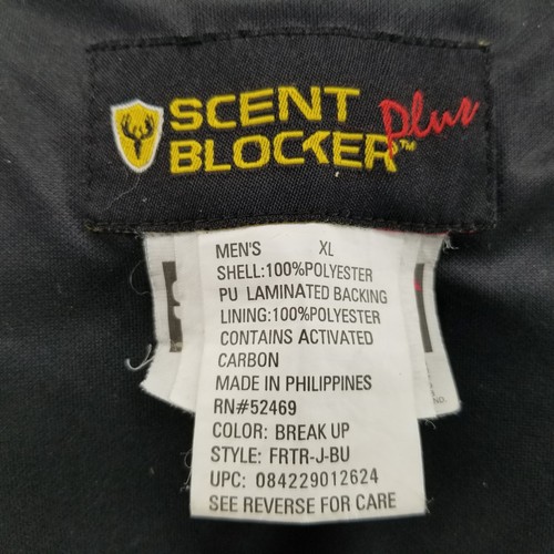 Frontier Scent Blocker Plus Jacket Men's XL Camouflage Hunting - Picture 9 of 14