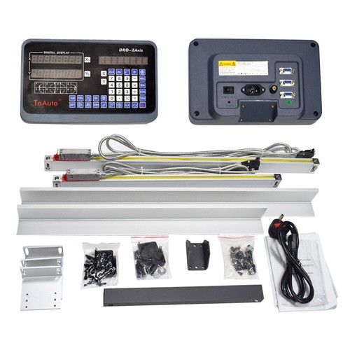 Lectura digital de 2 ejes + kit personalizado sensor de vidrio pantalla DRO escala lineal de 2 piezas - Imagen 2 de 11