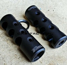 308 762x51 Muzzle Brake Long Compensator Comp 5/8-24 TPI Black Nitride .308 NATO