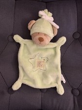 Doudou Plat Nicotoy Ours Vert