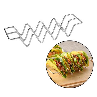 Edelstahl Taco Halter Tortilla Ständer Burrito Tablett Shell Rack mit Griffen