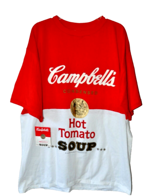 Vintage 1988 Single Stitch Andy Warhol Campbell's Hot Tomato Soup