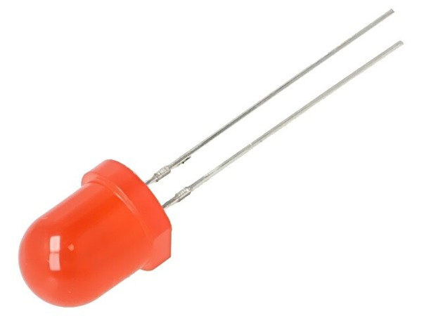 2X OSR5JS8134A Led 8Mm Rot Blinkend 220-330Mcd 60° 3-5V 20Ma Front: GewöLbt Opto-image