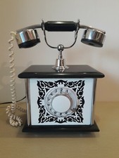 Soviet Vintage rotary Telephone Kiev White . USSR 1985 Original