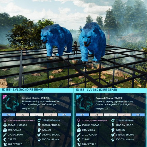Ark Survival Ascended Pve Dire Bear Max Level 362 - Picture 20 of 25