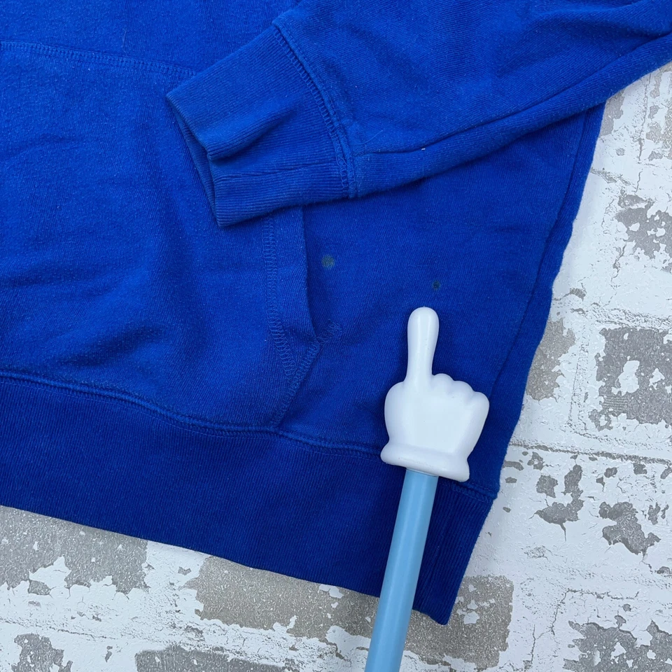 Moletom Victoria Secret rosa com capuz feminino pequeno azul soletrar A41* - Imagem 2 de 4