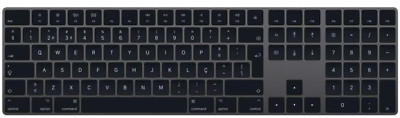 Apple Magic UK Britisch Keyboard Wireless Bluetooth Ziffernblock, schwarz
