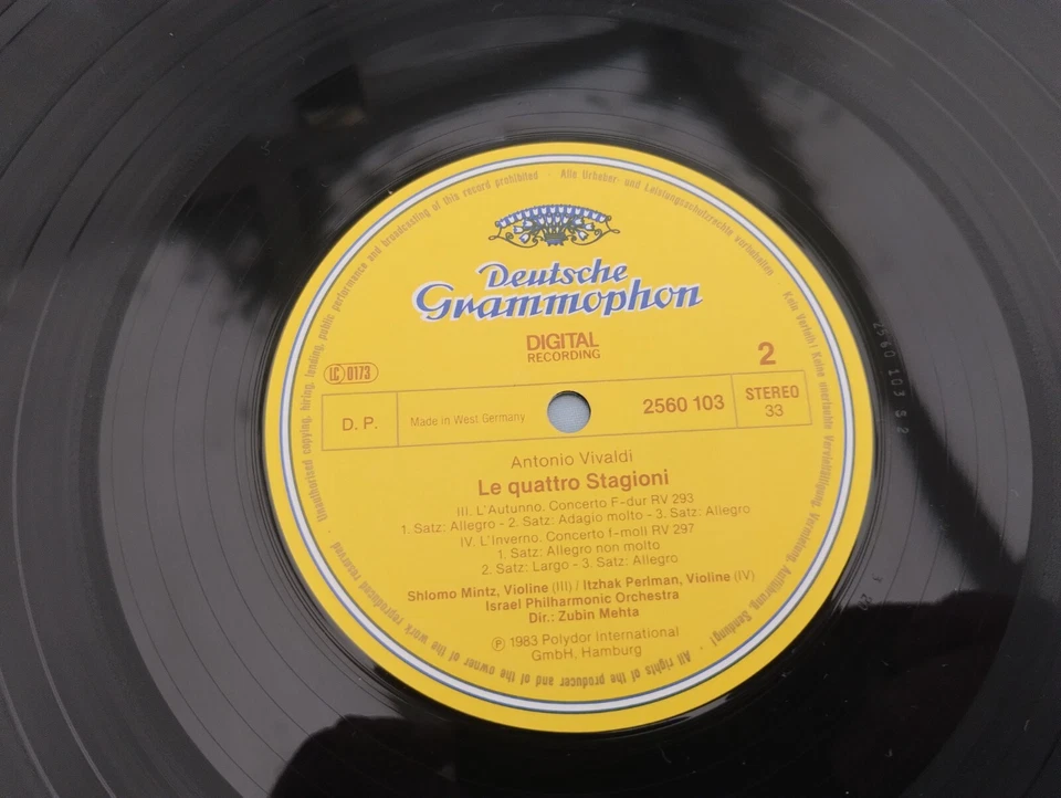 DG 2741 026 Vivaldi The Four Seasons/ Ida Haendel Zukerman Stern Mintz NM DBL LP - Image 4 of 4