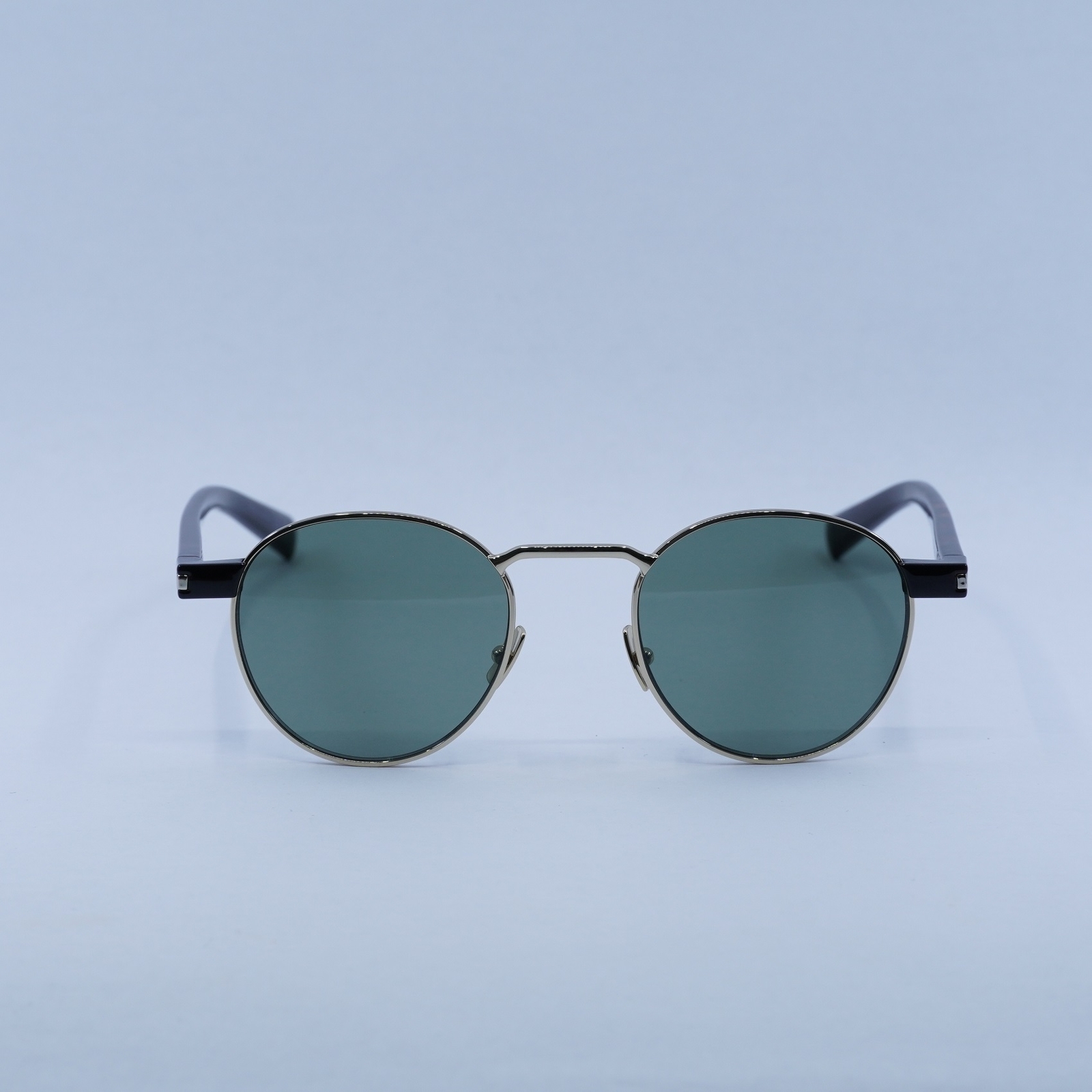 Occhiali da sole SAINT LAURENT SL707 002 oro e avana verde 49 21 145 nuovi
