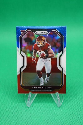 #ad 2020 Prizm Rookies Prizm Red White and Blue #383 Chase Young GS1 $3.50