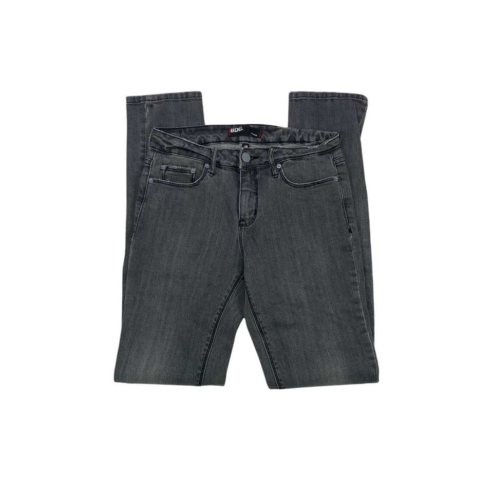 Jeans BDG pierna ajustada para mujer talla 28 tiro bajo vintage negro lavado denim Foto 4 de 4
