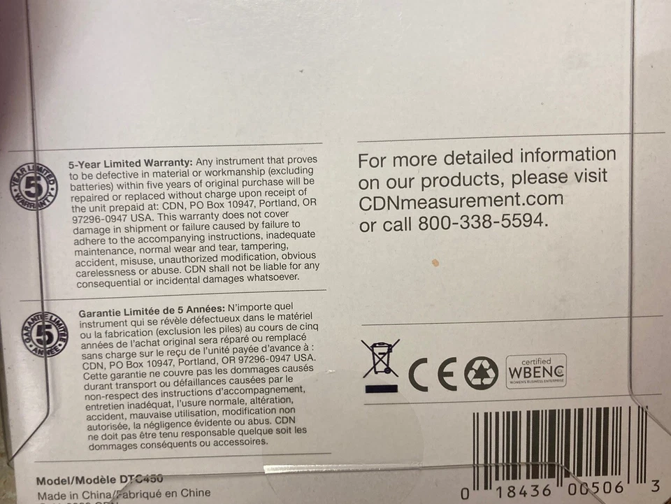 Termómetro digital CDN DTC450 caramelo/freír profundo/preprogramado y programable NUEVO Foto 4 de 4