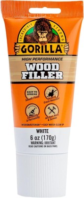 Gorilla All Purpose Wood Filler, 6oz Tube, Natural (Pack of 1)
