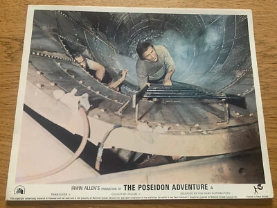 THE POSEIDON ADVENTURE 1972 GENE HACKMAN ERNEST BORGNINE UK LOBBY CARD 10 x 8 s2 - Image 1 of 2