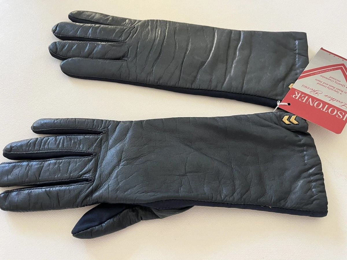 isotoner leather cashmere lined gloves