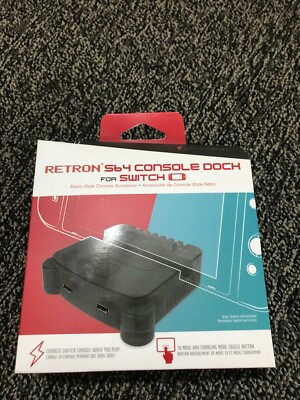 Hyperkin RetroN S64 Console Charging TV Dock for Nintendo Switch - Smoke Gray