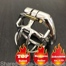 Stainless Steel Male Chastity Device Super Small Cage Men Metal Lock Belt