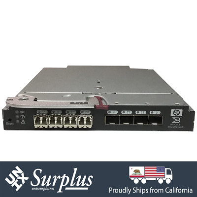 HP Brocade 24 Port 8/24C 16X 8GB FC San Switch Bladesystem 4x 8G SW SFP+ Optics