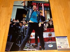 Chris Martin Coldplay Parachutes Music Of The Spheres Signed 11x14 Photo PSA E1