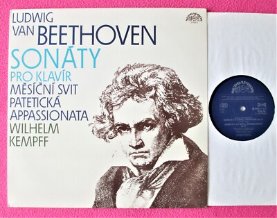 Wilhelm Kempff BEETHOVEN:Sonatas for Piano SUPRAPHON STEREO LP * MINT- * RARE!