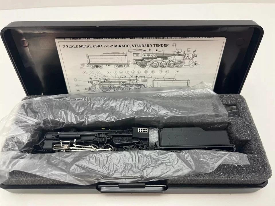 N Model Power 87570 Mikado 2-8-2 Undecorated (Tested) - Image 3 of 4