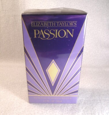 Elizabeth Taylor's PASSION EAU DE TOILETTE SPRAY 2.5 oz. VINTAGE/ Sealed