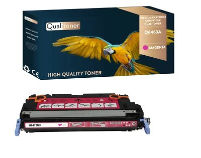 Toner pour HP Q6463A Compatible (Magenta) x1 QUALITONER - Photo 1/4
