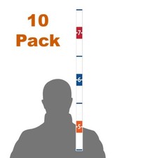 HM-MC8001-10 Lot of 10 Door Height Marker, Height Strip, Multi Color