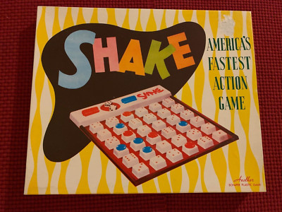 VINTAGE SCHAPER SHAKE AMERICA'S FASTEST ACTION GAME~INCOMPLETE~ with Booklet
