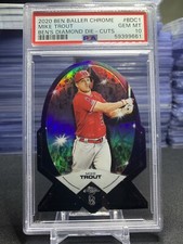 2020 Ben Baller Chrome Mike Trout Ben’s Diamond Die Cuts PSA 10 #BDC1