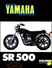 YAMAHA SR500 MANUAL SERVICE REPAIR SHOP BOOK SR 500 SINGLE 1975-1983 1979 1977