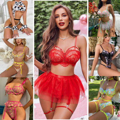 Sexy Lingerie Womens Lace Boudoir Outfits Sleepwear Nightwear Babydoll  Underwear