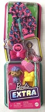 Barbie Extra Fashion Pack with Pet Lamb hoodie bow purse comb wig
