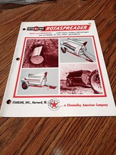Vintage Starline~Rotaspreader 153~Dealer Brochure- Farm Equipment Agriculture 