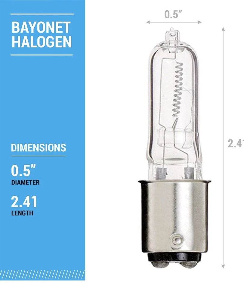 Anyray JD BA15D T4 110v/120v/130v 75W Dimmable LED glass Bulb New - Image 3 of 4