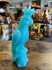Sunny Life Medium Blue Teal Turquoise Parakeet Candle New Open Box
