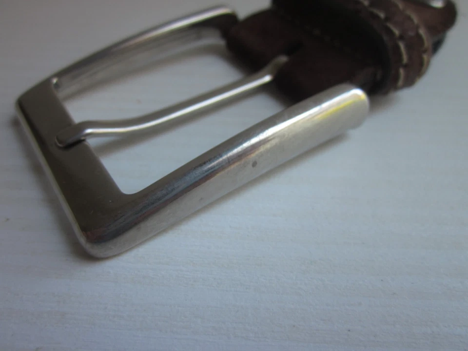 Missoni Originale-Fibbia Cintura Accessorio Uomo Cinte-Made Italy-Colore Cromato - Immagine 4 di 4