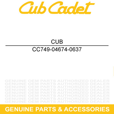CUB CADET 749-04674-0637 Upper Handle Right Hand Powder Black SWE 945 933 930 2X