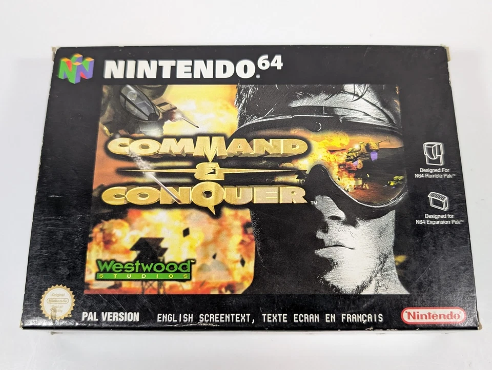 Nintendo 64 game Command & Conquer, boxed w/ manual. Great Condition. - Image 2 of 4
