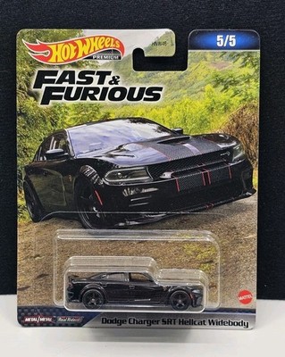 Hot Wheels Premium Fast & Furious 5/5 Dodge Charger SRT Hellcat Widebody