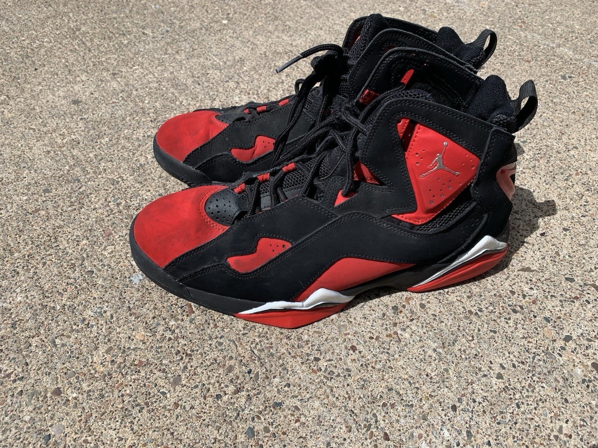 Air Jordan True Flight Black & Red Size 9.5 Mens Sneakers Shoes | eBay